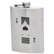Maxam Engraved 8oz Stainless Steel Flask