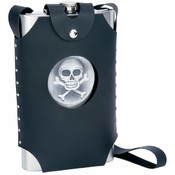 64oz S/S Flask with Skull &amp; Cross Bones Emblem