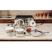 22-Piece Stainless Steel Super Cookware Set