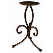 Wrought Iron Fleur Pillar Holder