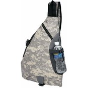 19.5" 600D Poly Digital Camo Sling Backpack