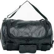 Diamond Buffalo Leather Motorcycle Barrel Bag