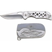 Maxam  Belt Buckle with Removable Liner Lock Knife