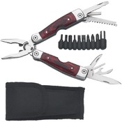 Wood Handle Stainless Steel Multi-Tool