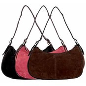 Solid Genuine Suede Leather Clutch