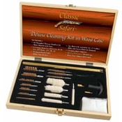 Classic Safari  Deluxe Cleaning Kit in Wood Case