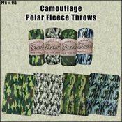 Camouflage Polar Fleece Blanket Throw