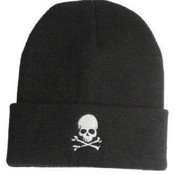 Winter Beanie Hat With Skull
