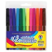 Bazic 12 Fine Line Washable Watercolor Markers