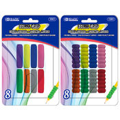 BAZIC Asst. Color Foam Pencil / Pen Grip (8/Pack)