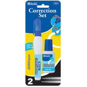 BAZIC Metal Tip Correction Pen &amp; Correction Fluid