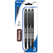 BAZIC Fiero Black Fiber Tip Fineliner Pen (2/Pack)