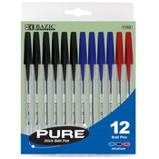 BAZIC Pure Assorted Color Stick Pen