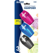 BAZIC Single Hole Sharpener w/ Receptacle (3/pack)