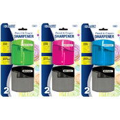BAZIC Dual Blades Sharpener w/ Square Receptacle (2/Pack)