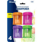 BAZIC Single Hole Sharpener w/ Round Receptacle