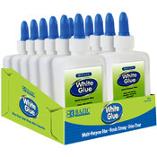 Bazic 118 ml / 4 Oz White Glue w/ PDQ Display