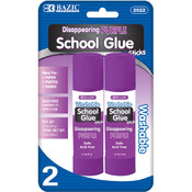 BAZIC 21g / 0.7 Oz. Lg.Washable Purple Glue Stick
