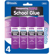 BAZIC 8g /0.28 Oz. Washable Purple Glue Stick