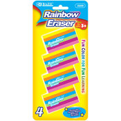 BAZIC Rainbow Eraser (4/Pack)