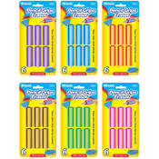 BAZIC Pencil Grip Eraser (6/Pack)
