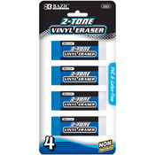BAZIC Two-Tone Vinyl Eraser