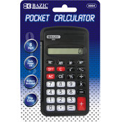 BAZIC 8-Digit Pocket Size Calculator w/ Flip Cover