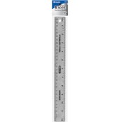 Bazic 12" (30cm) Stainless Steel Ruler w/ Non Skid