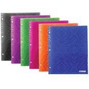 Zebra Pattern 2-Pocket Poly Portfolio