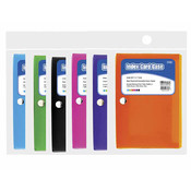 Bazic 3" X 5" Index Card Case w/ 5-Tab Divider