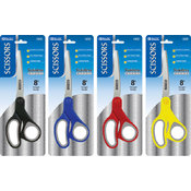 BAZIC 8" Soft Grip Stainless Steel Scissor