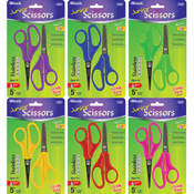 BAZIC 5" Blunt &amp; Pointed Tip School Scissors (2/Pa