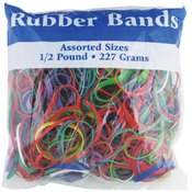 Assorted Dimensions 227g/ 0.5 lbs. Rubber Bands