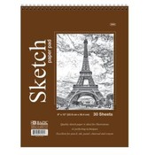 30 Ct. 9" X 12" Top Bound Spiral Sketch Pad