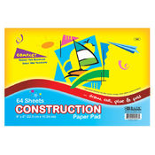 BAZIC 64 Ct. 6" X 9" Mini Construction Paper Pad