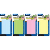 BAZIC 70 Ct. 3" X 5" Lined Stick On Notes