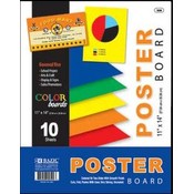 BAZIC 11" X 14" Multi Color Poster Board (10/Pack)