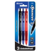 BAZIC Spencer 0.9mm Mechanical Pencil (3/Pack)