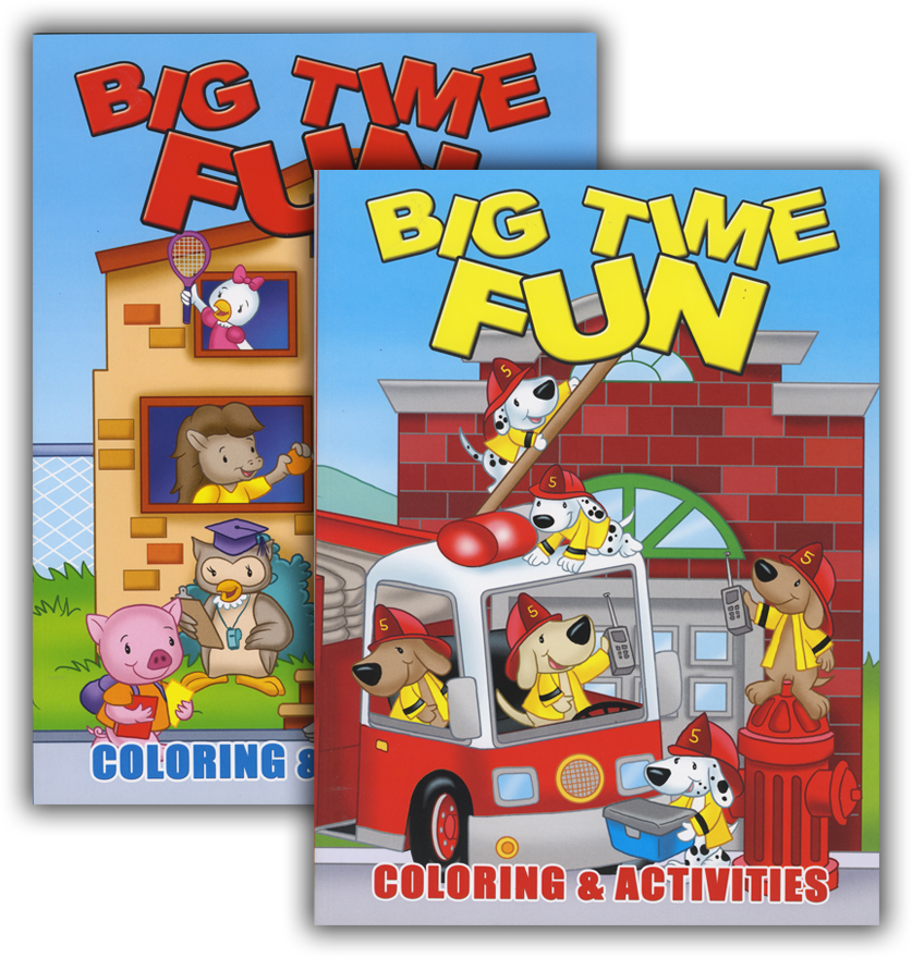 Wholesale Big Time Fun Coloring & Activity Book(48x.05)