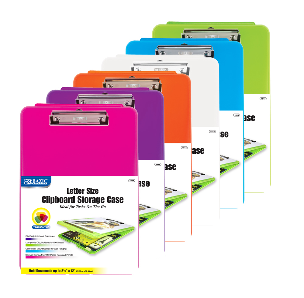 Wholesale Bazic Translucent Clipboard Storage Case(12x.22)