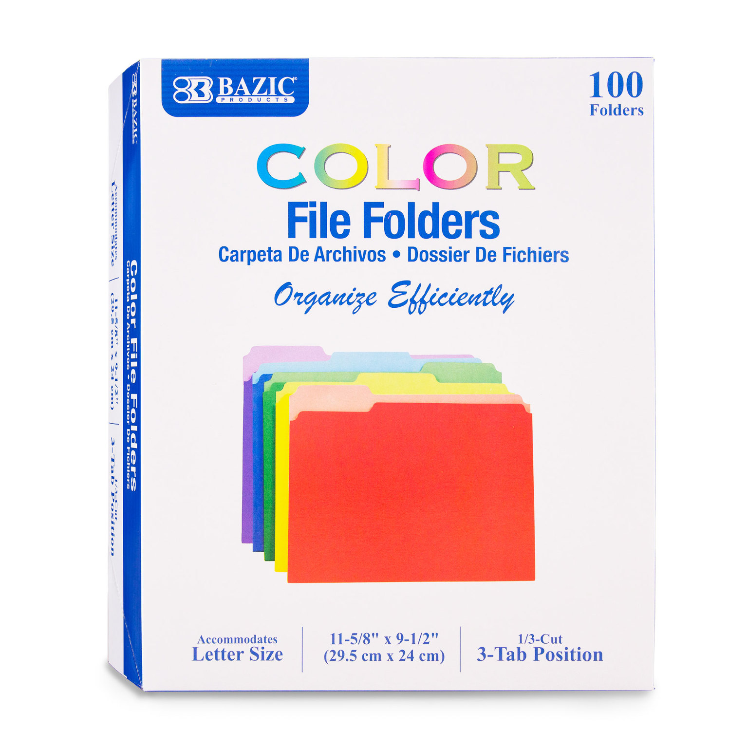 Color File Folders, 20 Pcs Office File Folders, Letter Size File Folders For Organizing And