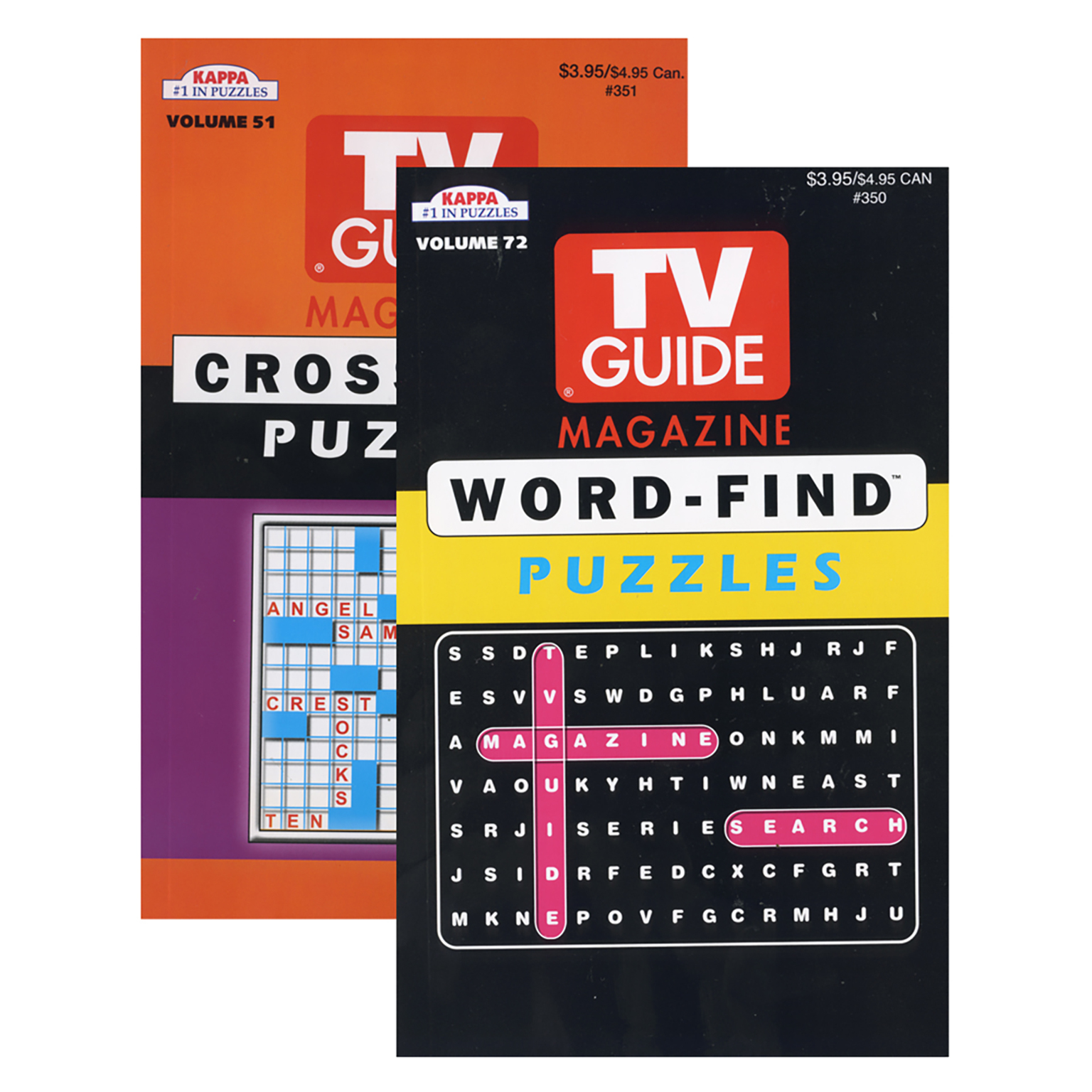 KAPPA TV Guide Word Finds Crossword Puzzles Book Digest Size