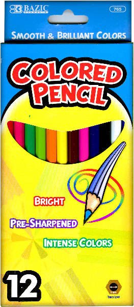 Wholesale Bulk Bazic 12 Color Pencil(24x.16)