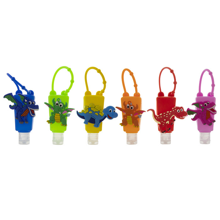 Wholesale Dinosaur and Dragon Kid's 1 oz. Hand Sanitizer with Keychain