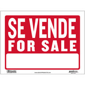 9" X 12" Se Vende/For Sale Sign