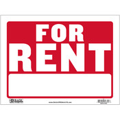 9" X 12" For Rent Sign