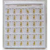 Sitting Bunny lapel pin