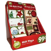 24 Count Peel N Stick Christmas Gift Tags