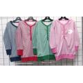 Girl's Long Sleeve Stripe Pullover-Size-4-6X