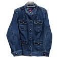 Women's Plus Size Long Sleeve Denim Jacket